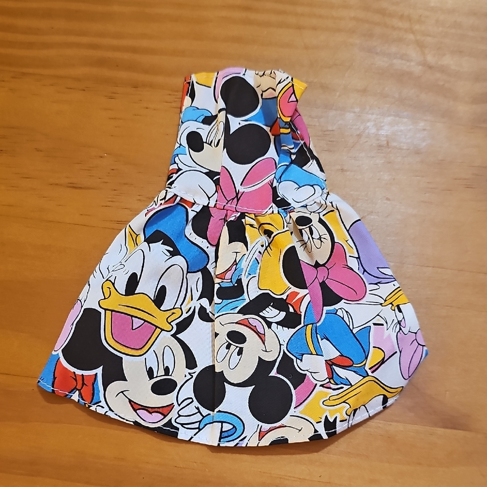 Hand Made Strapless Disney Dress for Curvy Barbie